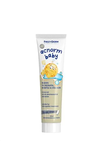 Frezyderm Acnorm Baby Cream 40ml για τη νεογνική και παιδική ακμή χωρίς φαρμακευτικά συστατικά